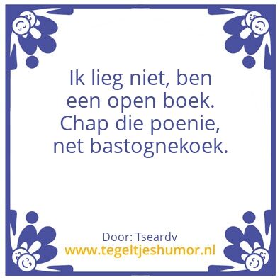 Tegeltje: Veenstra