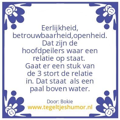 Tegeltje: Relationship