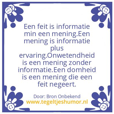 Tegeltje: Informatie