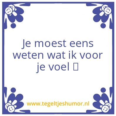 Tegeltje: Jij en alleen maar jij
