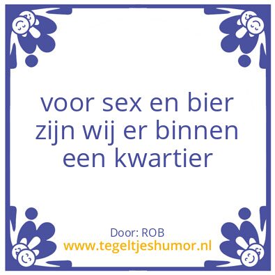 Tegeltje: trekkers