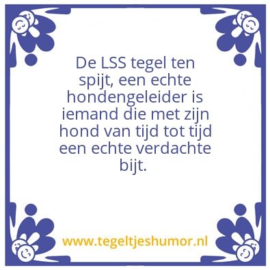 Tegeltje: Lss