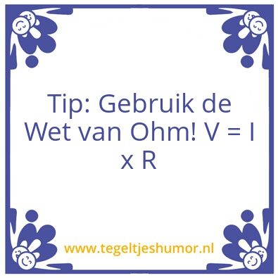 Tegeltje: Tip