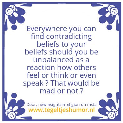 Tegeltje: The reality is :