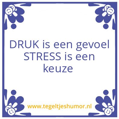 Tegeltje: Druk