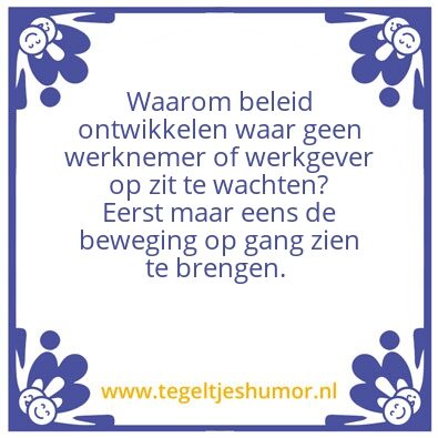 Tegeltje: Duurzame inzetbaarheid