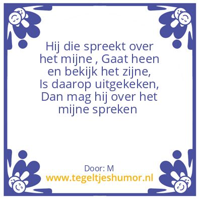 Tegeltje: H
