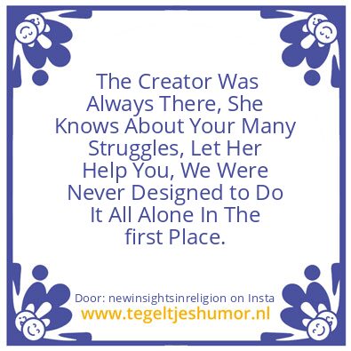 Tegeltje: This Is Your Calling Too.