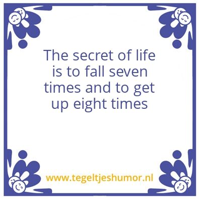 Tegeltje: Life