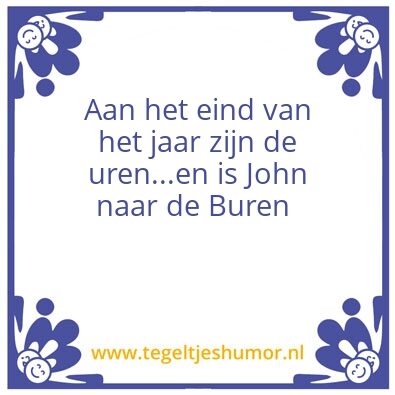 Tegeltje: Niek Bedankt