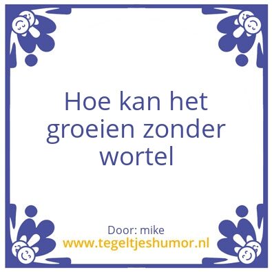 Tegeltje: frank