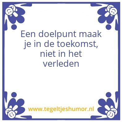 Tegeltje: Doelpunt