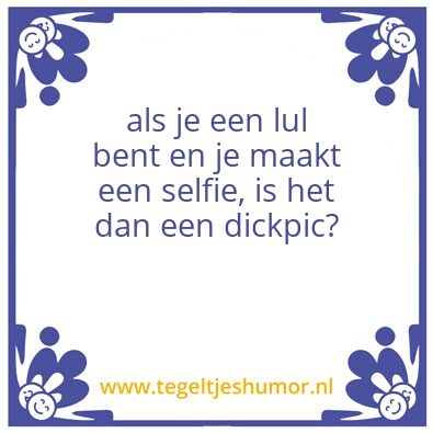 Tegeltje: vraagje van mijn dochter