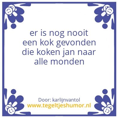 Tegeltje: spreuk