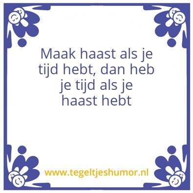 Tegeltje: motivatie nieuw seizoen