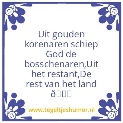 Tegeltje: Bosschenaar