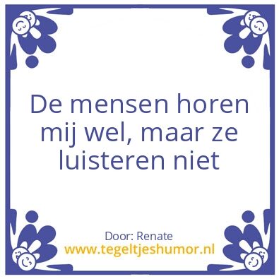 Tegeltje: Luisteren