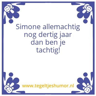 Tegeltje: simone sara