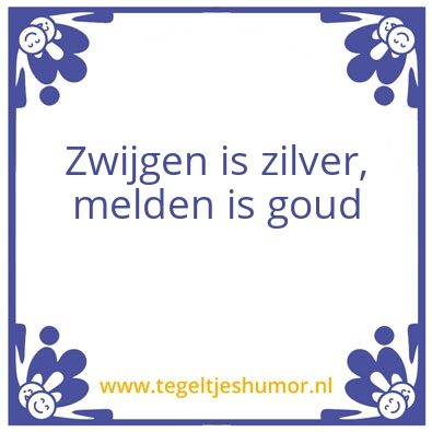 Tegeltje: Klokkenluiden