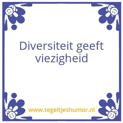 Tegeltje: divers