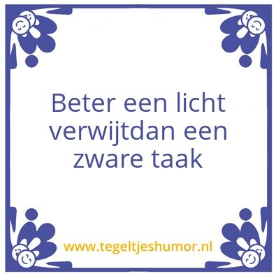 Tegeltje: .