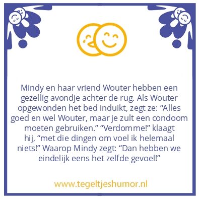 Tegeltje: Gezellig avondje
