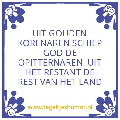 Tegeltje: Opitter