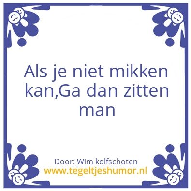 Tegeltje: Wim