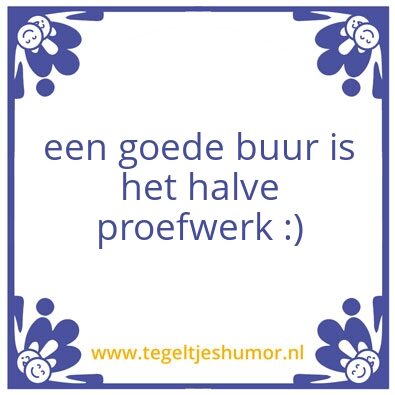Tegeltje: proefwerk