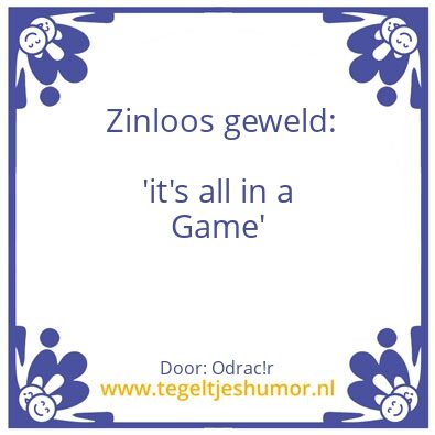 Tegeltje: Gameboy