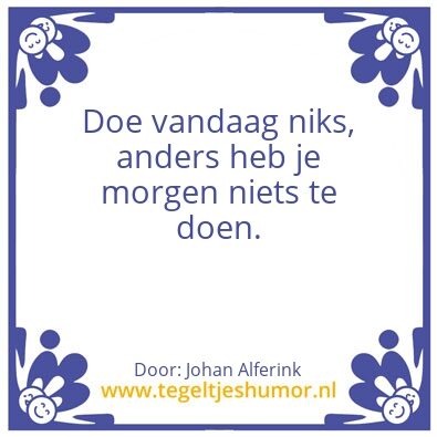Tegeltje: Johan Alferink