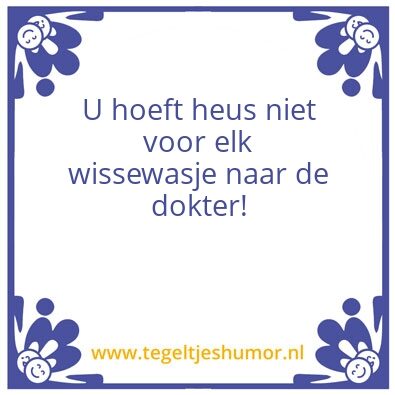 Tegeltje: wissewasje