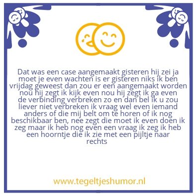 Tegeltje: case