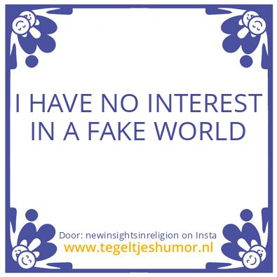 Tegeltje: you gain insights in return..