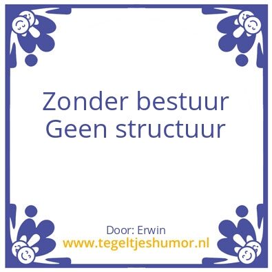 Tegeltje: Bestuur