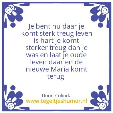 Tegeltje: Maria