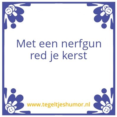Tegeltje: Kerst