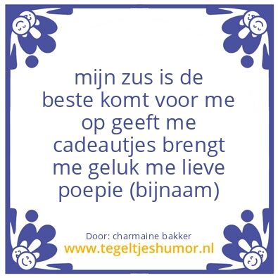 Tegeltje: charmaine chayenne