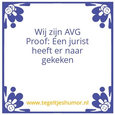 Tegeltje: AVG Proof