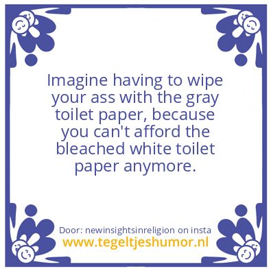 Tegeltje: Just like in 1840 ?