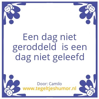 Tegeltje: Roddelen