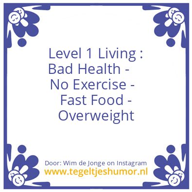 Tegeltje: Level 1 Living :