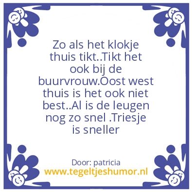Tegeltje: Triesje humor