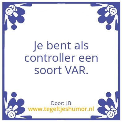 Tegeltje: VAR