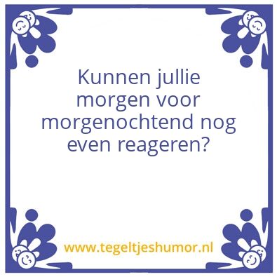 Tegeltje: MO