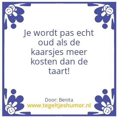 Tegeltje: Jarige Jan