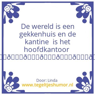 Tegeltje: grappig