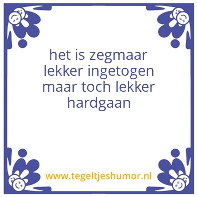 Tegeltje: rennie