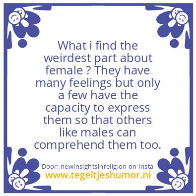 Tegeltje: I did not know