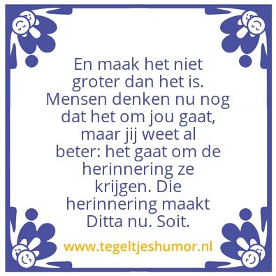 Tegeltje: Soit